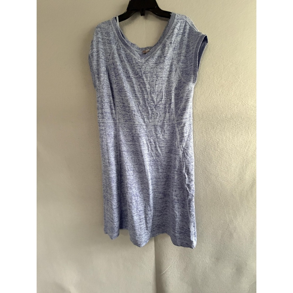Talbots M Heathered Light Blue Cozy Dress